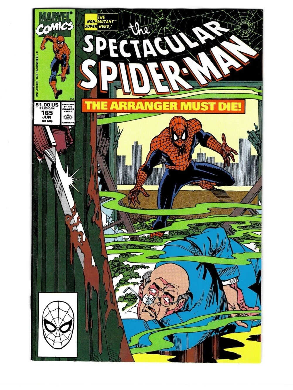 Spectacular Spider-Man #165 Vol. 1 Jun 1990 Marvel Comics 1st App High Grade